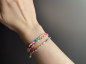 Preview: Freundschaftsarmband Perlenarmband Makramee Armband bunt Festival Schmuck fröhliches Geschenk für sie Frauen Schwester Mutter